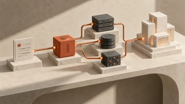 Terracotta control module connected to a series of cloud infrastructure components.